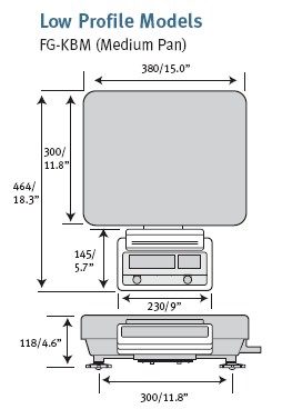 AND Weighing FG-K-Series Industrial Bench Scales