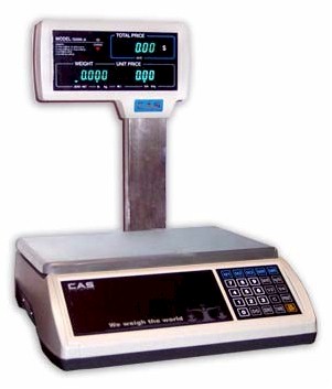 CAS S-2000-JR Digital Price Computing Scale / Deli Scale - Legal 
