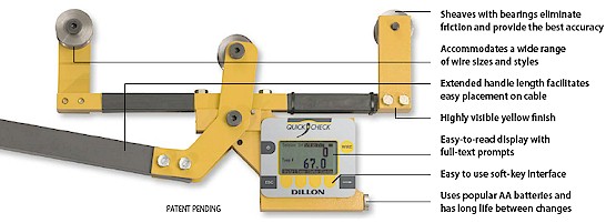 Dillon Quick Check Tension Meter / Wire Tester