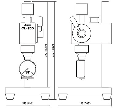 Asker CL-150 Durometer Constant Load Stand from Hoto Instruments