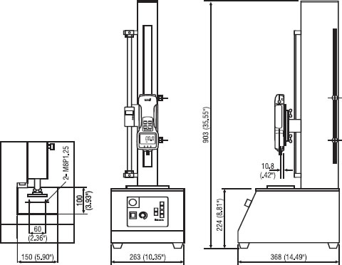 Imada MX-275S Vertical Motorized Test Stands