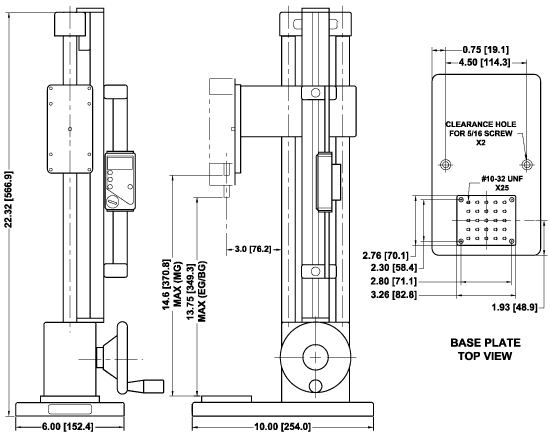 Mark-10 ES30 Hand Wheel Manual Test Stand