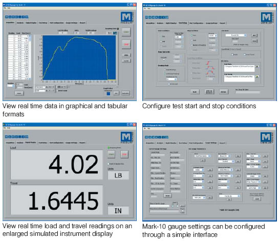 Mark-10 MESURGauge Data Collection Software for Force Testing