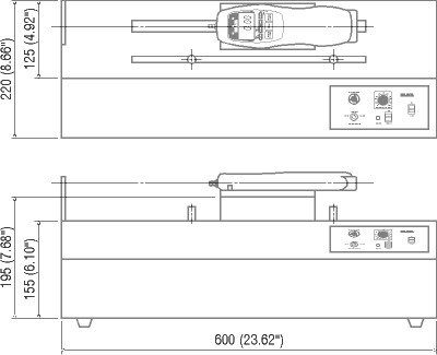 Imada MH-220 motorized horizontal test stand