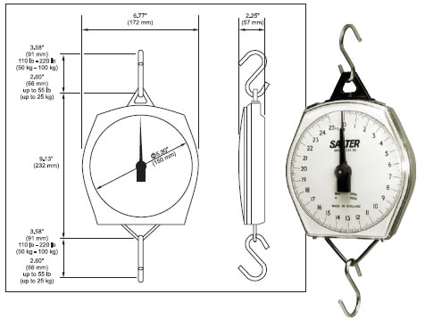 Brecknell 235-6s-11 Mechanical Hanging Scale